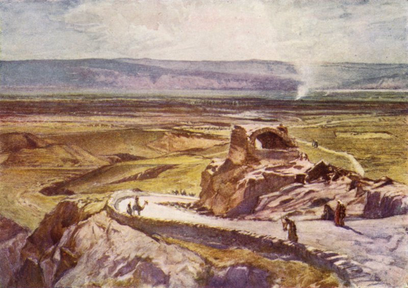 Jericho, při pohledu na Moabské hory od John Fulleylove