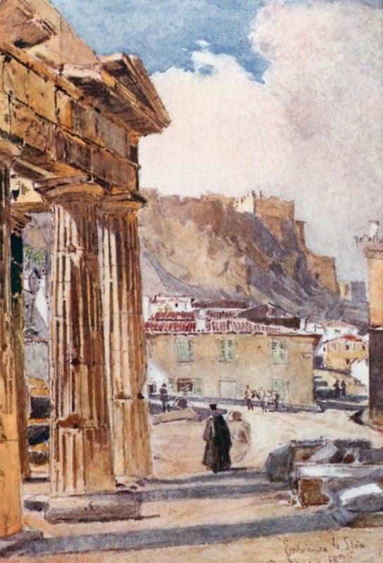 Portikus Athény Archegetis od John Fulleylove