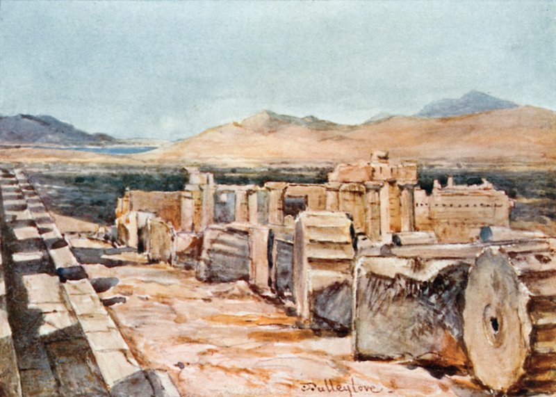 Propylaea ze severního okraje platformy Parthenonu od John Fulleylove