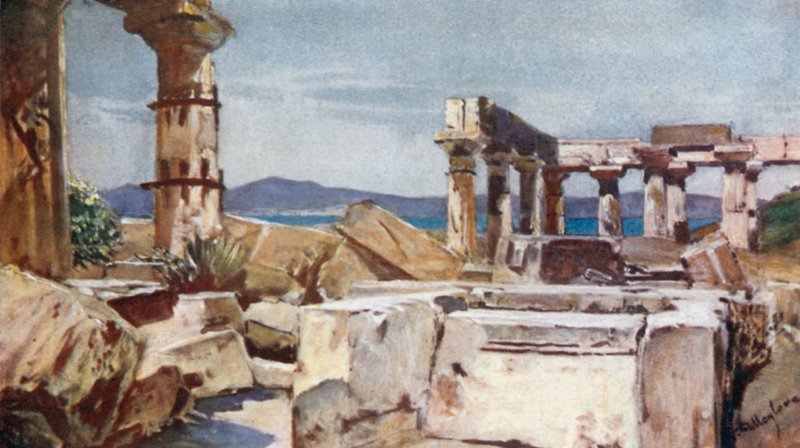 Athénin chrám na ostrově Aegina od John Fulleylove