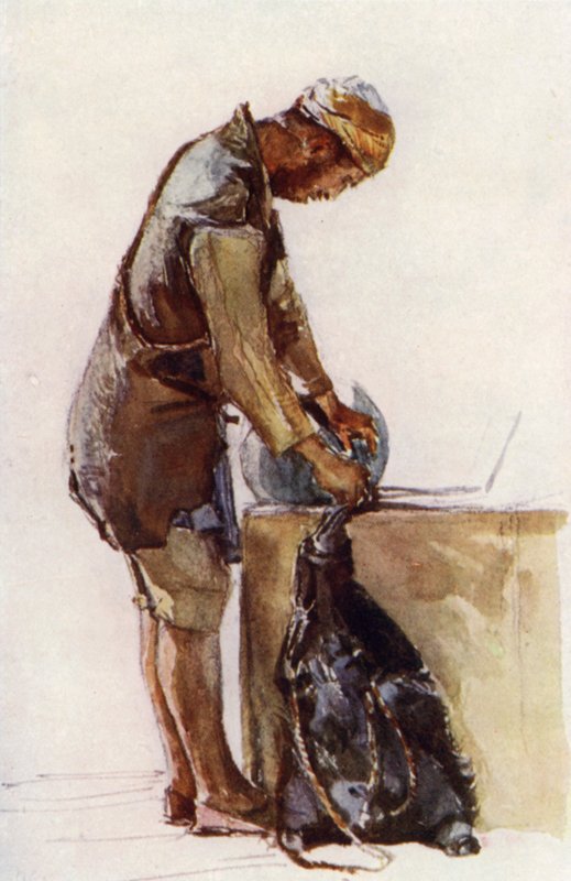 Výplň Water-Carrier Skin, Jerusalem (barva lito) od John Fulleylove