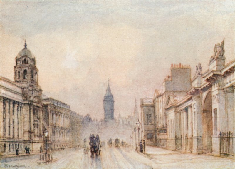 Whitehall v roce 1906 od John Fulleylove