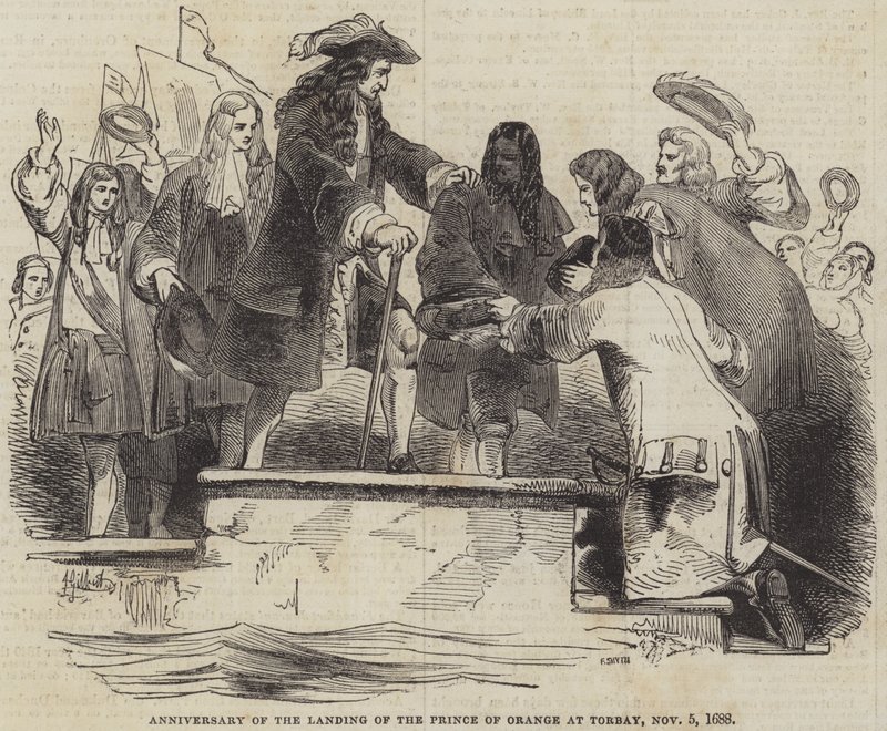 Výročí vylodění prince Oranžského v Torbay, 5. listopadu 1688 od John Gilbert