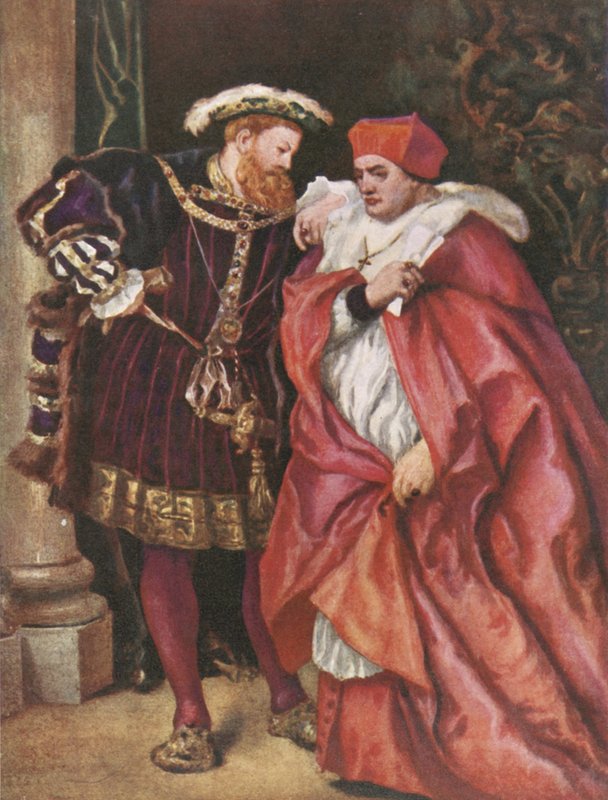 Jindřich VIII a kardinál Wolsey od John Gilbert