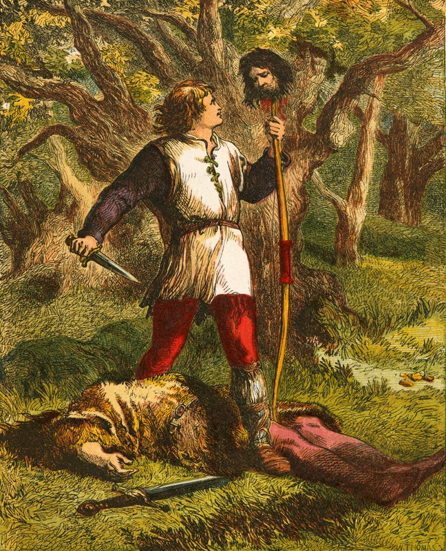 Robin Hood a Guy of Gisborne od John Gilbert