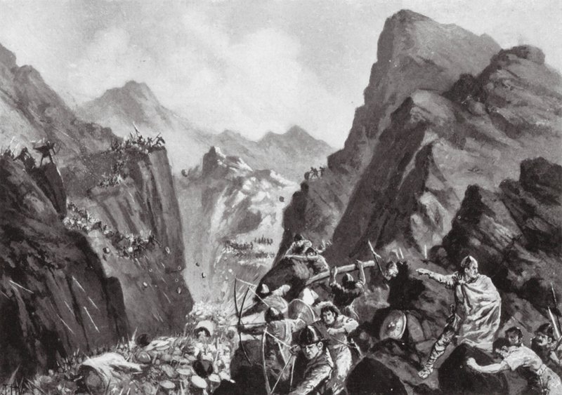 Zničení řecké armády, 811 (litografie) od John Harris Valda