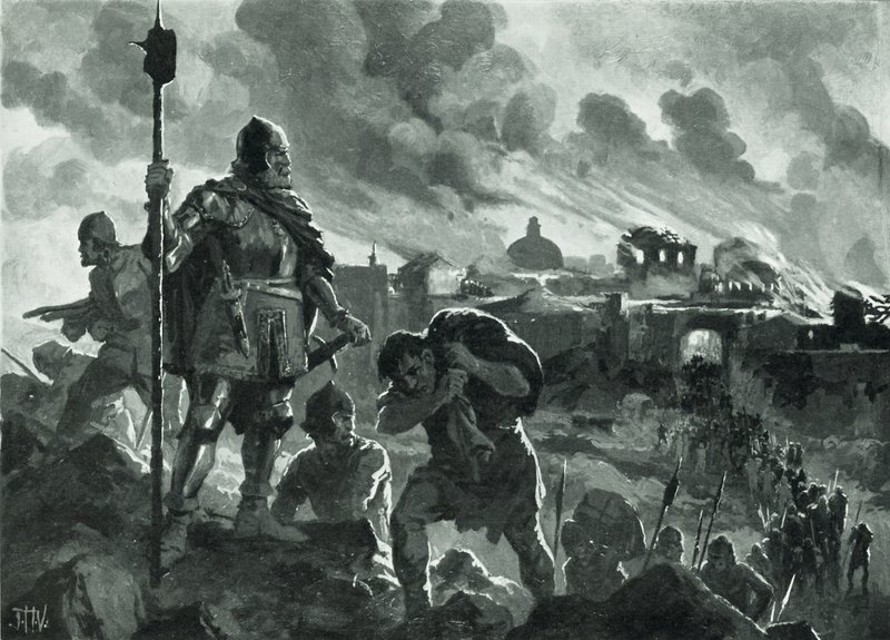 Ivan Černý zapálil Zhabliaka, 1484 od John Harris Valda