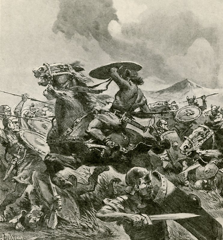 Římané bojují s Hannibalovou armádou od John Harris Valda