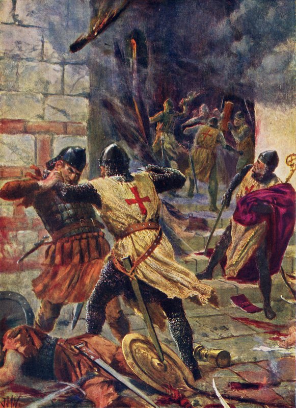 Dobytí Konstantinopole křižáky od John Harris Valda