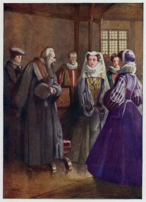 Setkání presbyteriánského reformátora Johna Knoxe s Marií, skotskou královnou od John Hassall