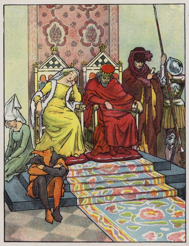 Soud jde spát (barva litho) od John Hassall