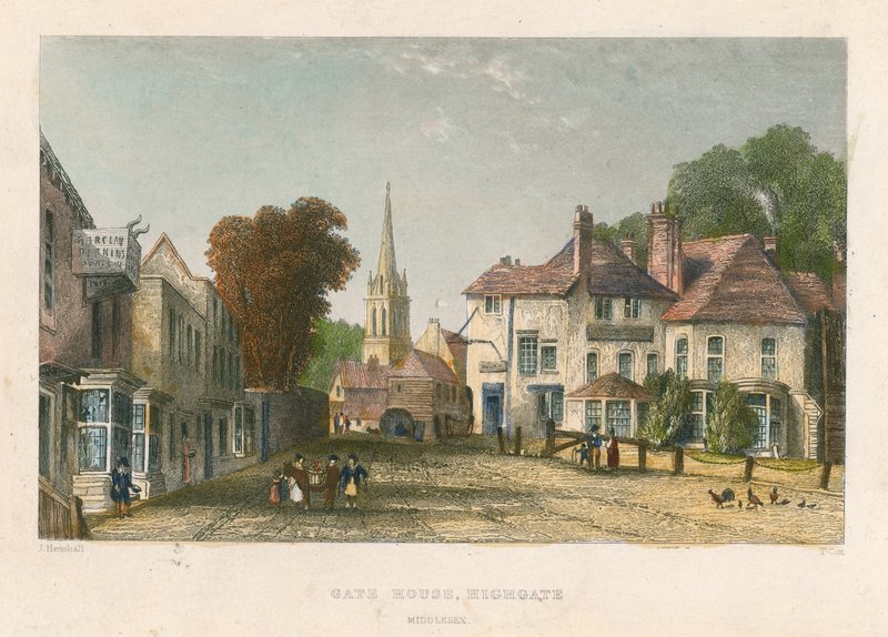 Gate House, Highgate, Londýn od John Henry Henshall