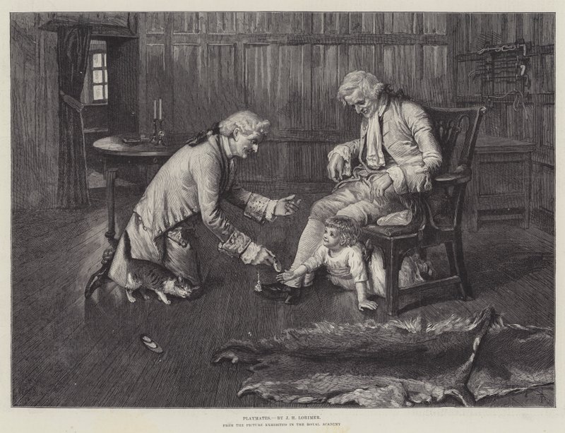 Playmates, z obrázku vystaveného v Královské akademii od John Henry Lorimer