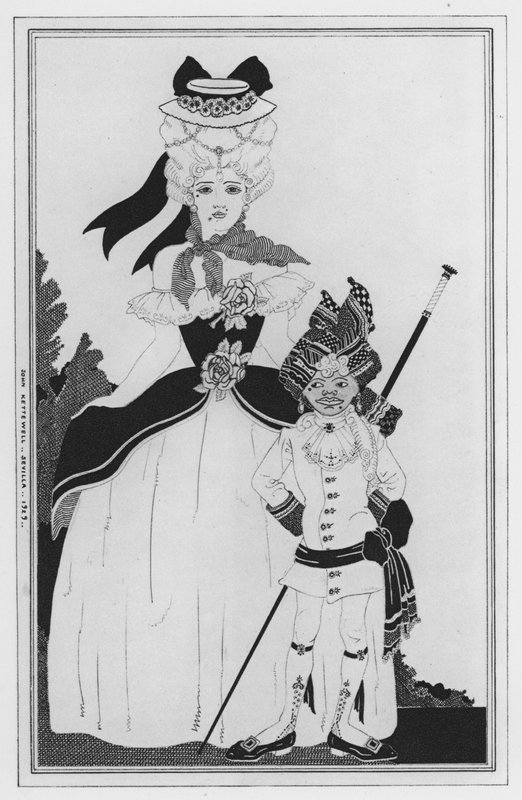 Ilustrace pro Love for Love od Williama Congreve (litho) od John Kettelwell