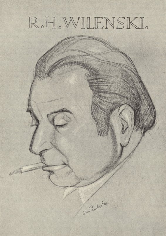 R H Wilenski , anglický umělecký kritik a spisovatel od John L. Pemberton