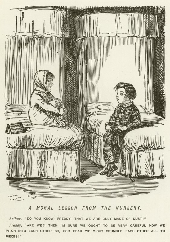 Morální lekce ze školky od John Leech