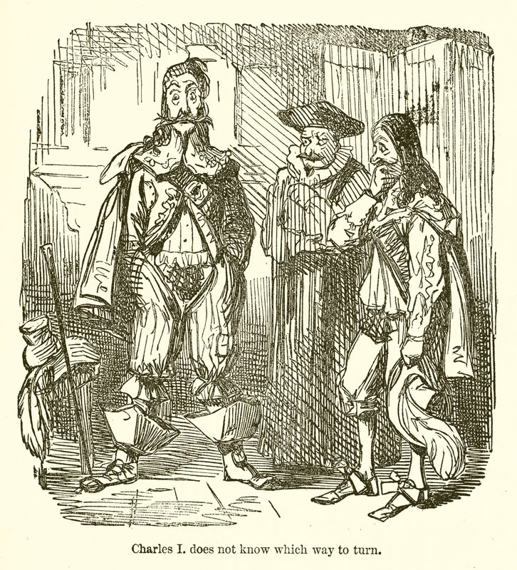 Karel I. neví, kterou cestou se obrátit od John Leech