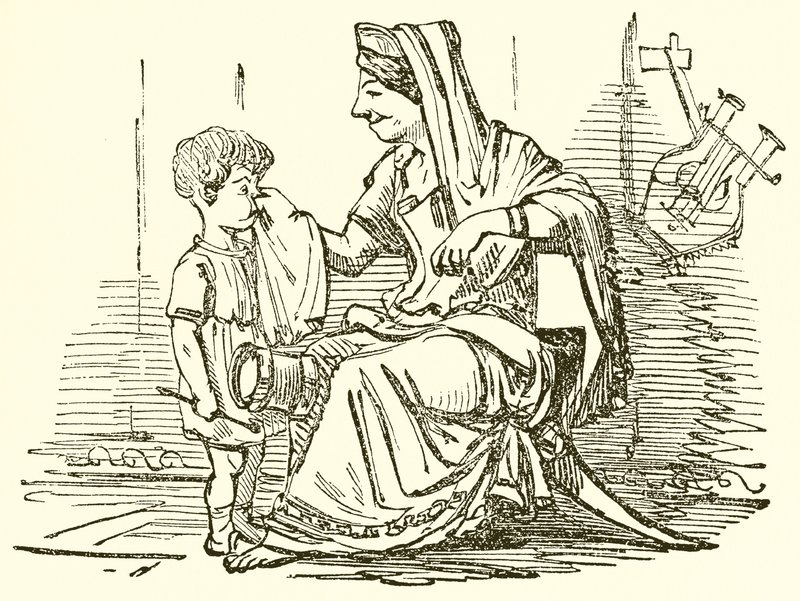 Cornelia, matka Gracchi od John Leech
