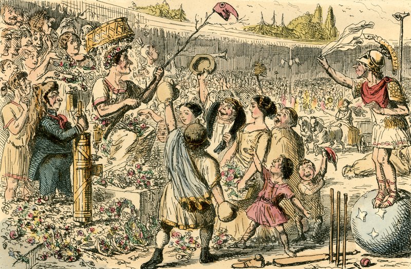 Flaminius obnovil Liberty Řecku na Isthmian Games od John Leech