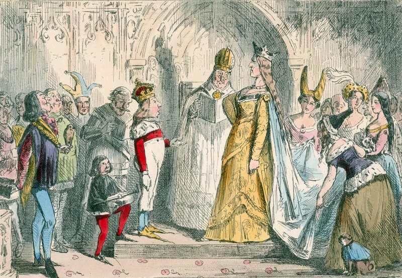 Sňatek Jindřicha VI. a Markéty z Anjou od John Leech
