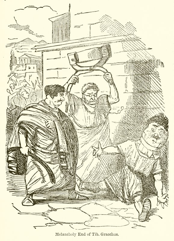Melancholický konec tib. Gracchus od John Leech