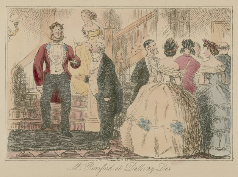 Pan Romford ve společnosti Dalberry Lees od John Leech