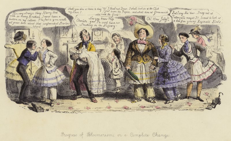 Progress of Bloomerism, aneb úplná změna od John Leech