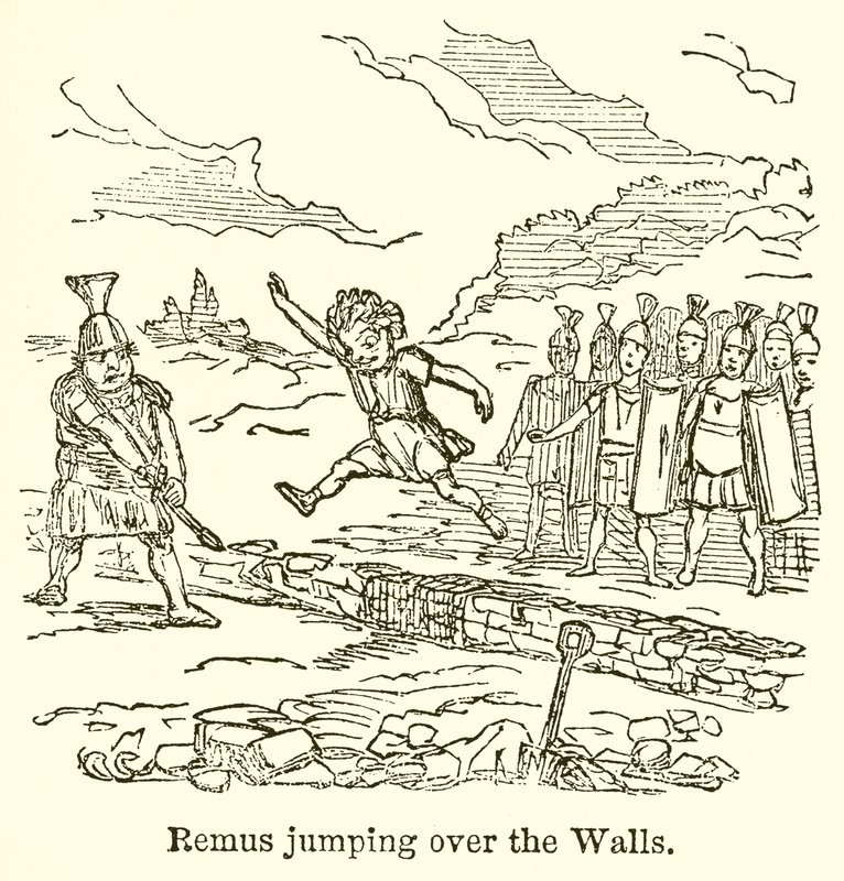 Remus Skákání přes zdi od John Leech