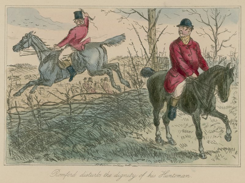 Romford narušuje důstojnost svého lovce od John Leech