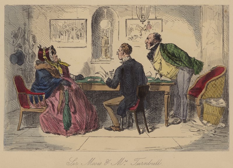 Sir Moses a paní Turnbull od John Leech