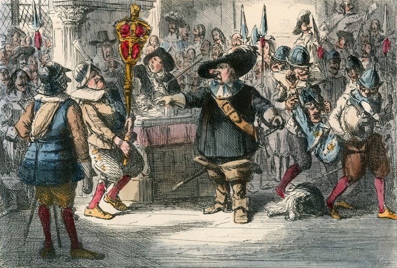 Odstraňte ten Bauble Cromwell, který rozpouští dlouhý parlament od John Leech