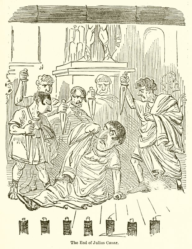 Konec Julia Caesara od John Leech