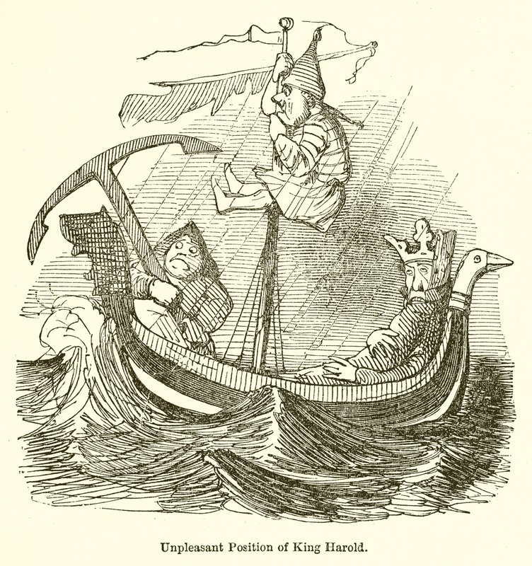 Nepříjemné postavení krále Harolda od John Leech
