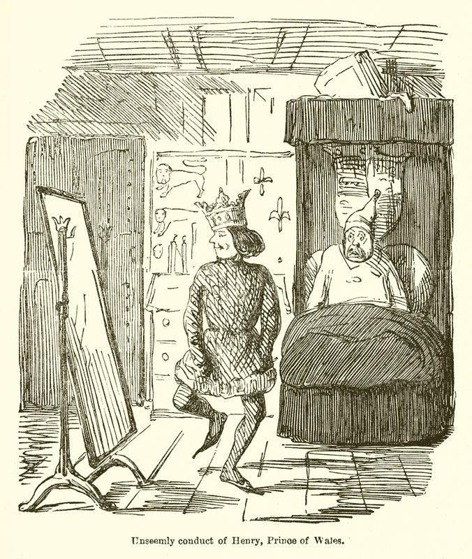 Nevhodné chování Henryho, prince z Walesu od John Leech