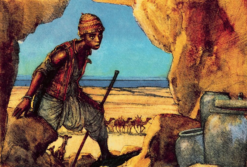 Chlapec objevující svitky od Mrtvého moře od John Millar Watt