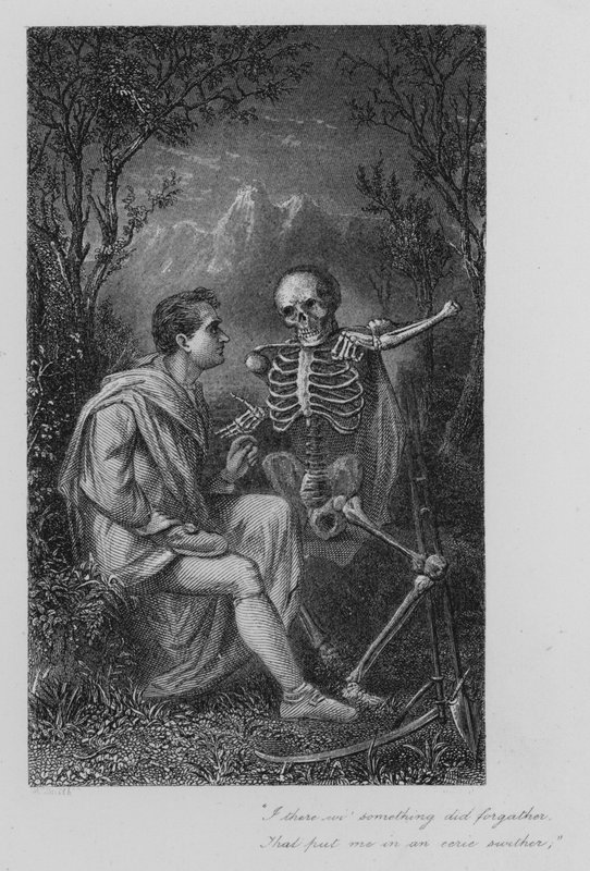 Robert Burns: Death and Dr Hornbook (rytina) od John Moyr (attr.to) Smith