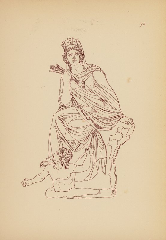Starověký řecký ženský kostým (litografie) od John Moyr Smith