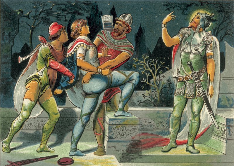 Hamlet a duch jeho otce od John Moyr Smith