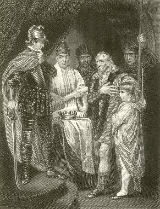 Balliol vzdává svou korunu Edwardu I od John Opie