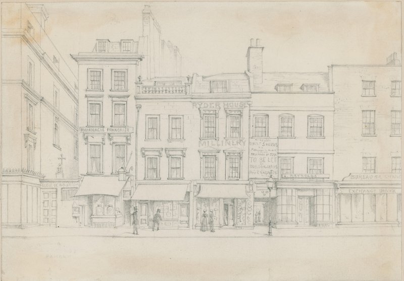 Cranbourne Street, ukazující vchod do Ryder