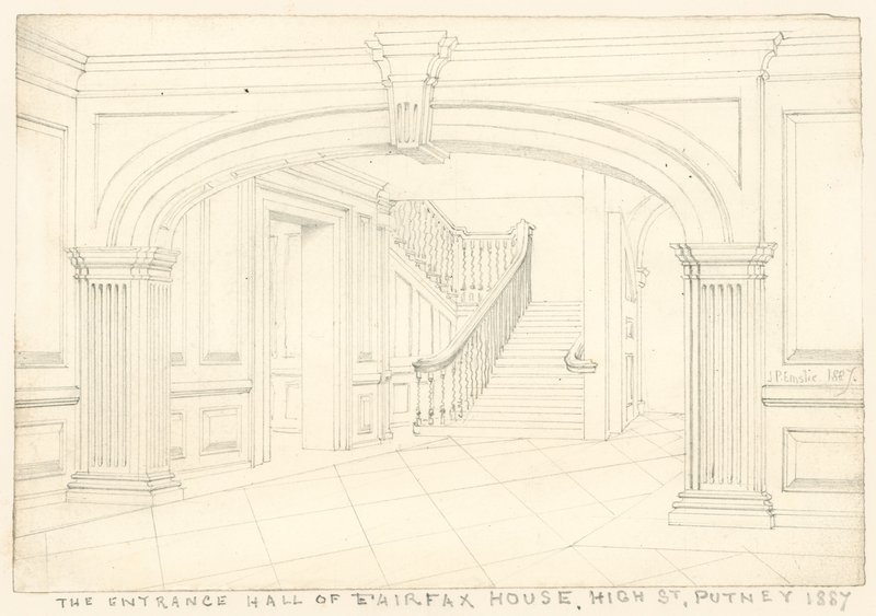 Vstupní hala Fairfax House, High Street, Putney, Londýn od John Phillipp Emslie