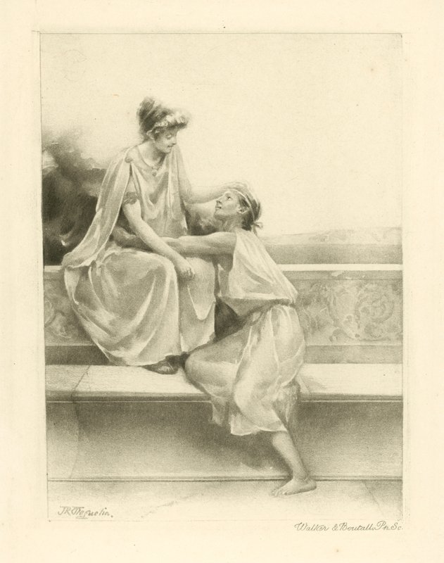 Ilustrace ke Catullovým básním (fotogravura) od John Reinhard Weguelin