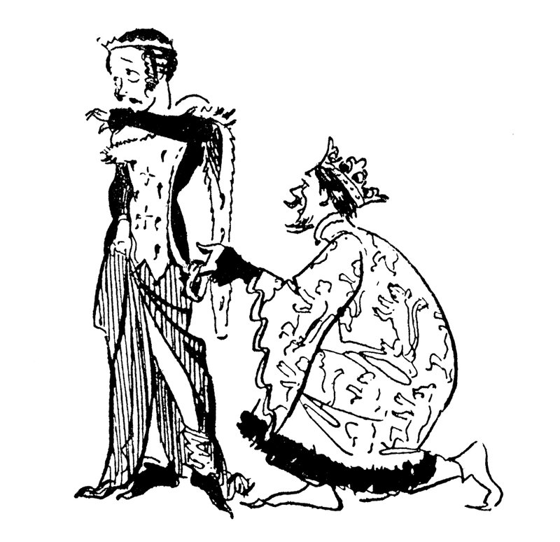 Král Edward III a Podvazek od John Reynolds