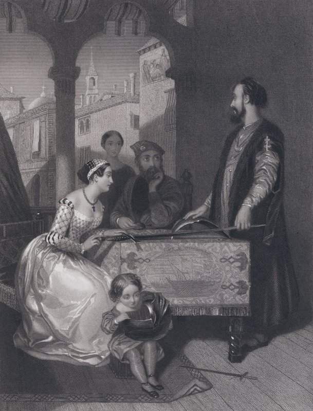 Nežid Bellini a potomci velkého Enrica Dandola (rytina) od John Rogers (after) Herbert