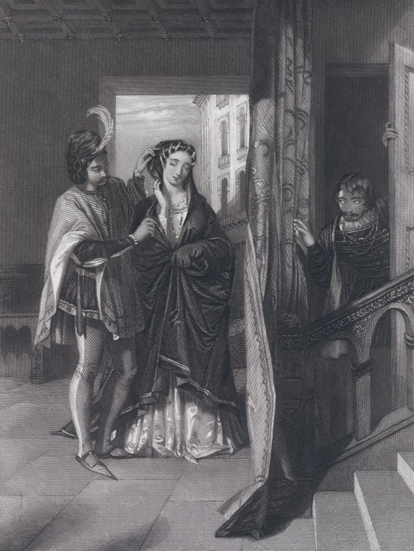 Osudová zvědavost (rytina) od John Rogers (after) Herbert