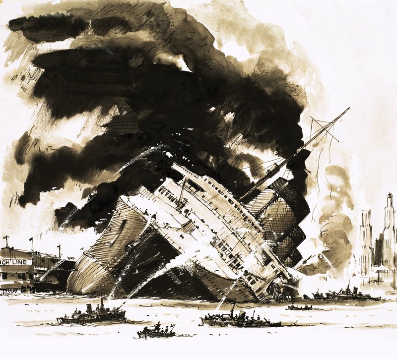 Velké parníky: Loď, která zemřela v docích. Normandie od John S. Smith
