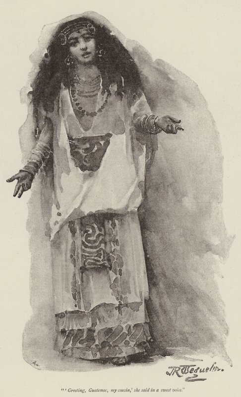 Montezumova dcera, H Rider Haggard od John Seymour Lucas