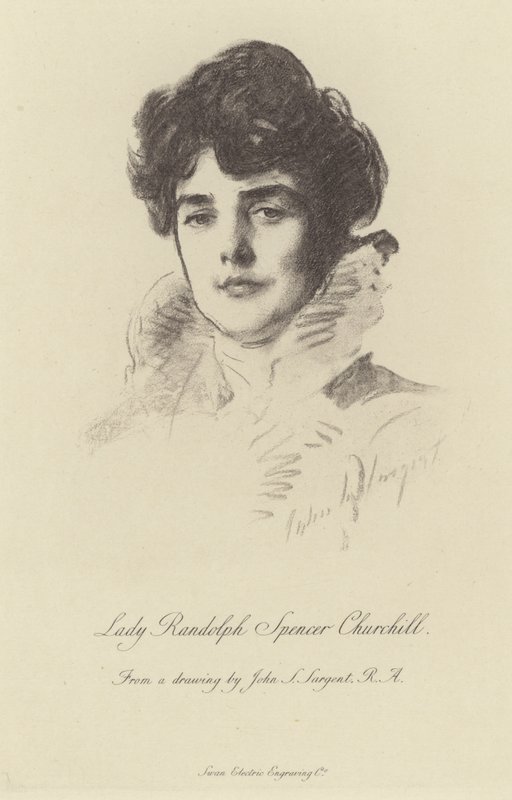 Portrét lady Randolph Churchill od John Singer Sargent