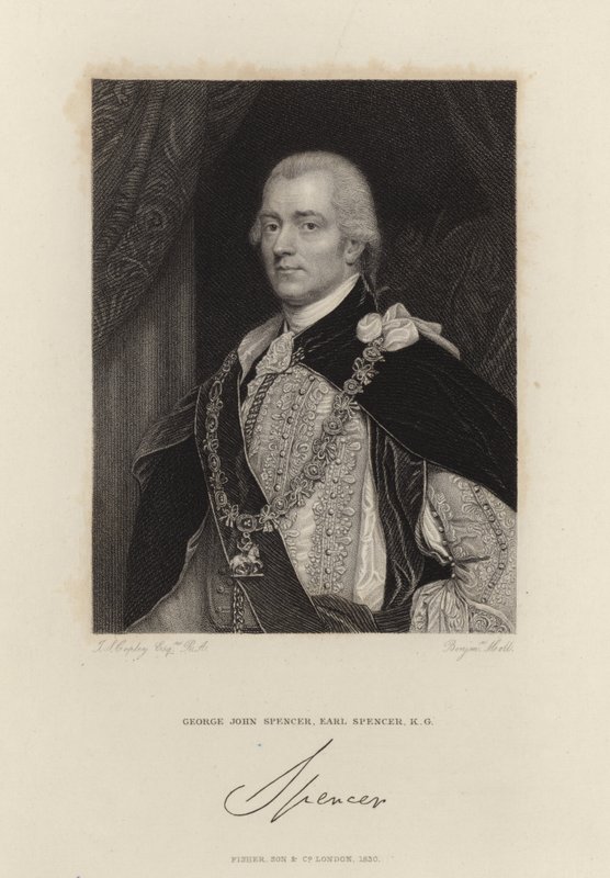George Spencer, druhý hrabě Spencer od John Singleton Copley