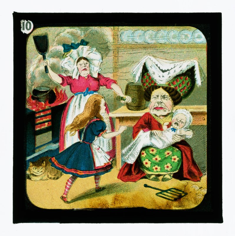 Alenka v říši divů, Barevné lucernové diapozitivy od John Tenniel